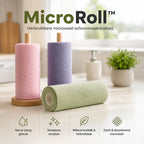 MicroRoll™ | Herbruikbare microvezel reinigingsrol met scheurstroken