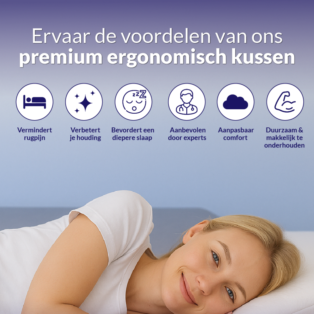 CervicalCare™ Ergonomisch Hoofdkussen
