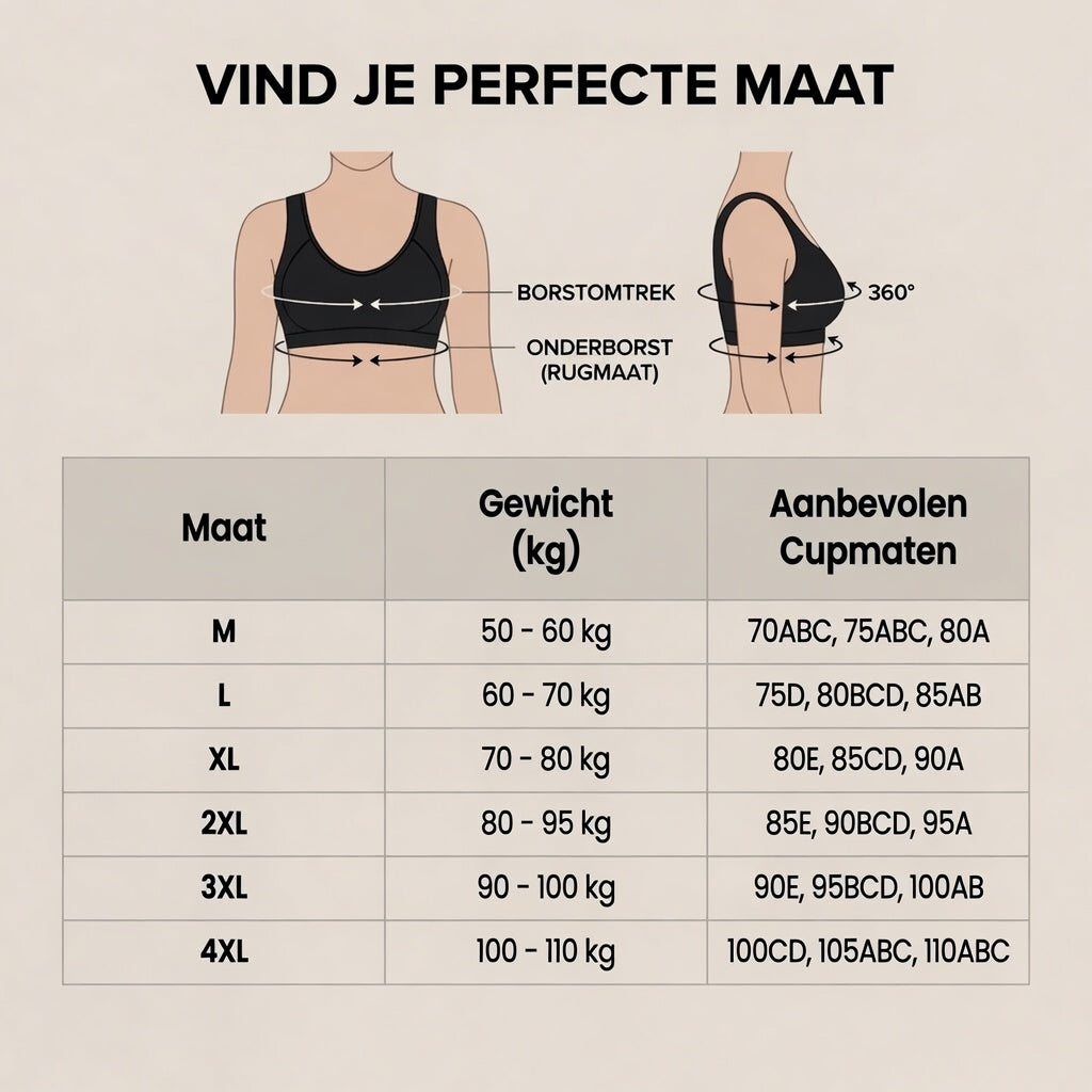 Curvela Posture BH – Beugelvrij, zonder rits