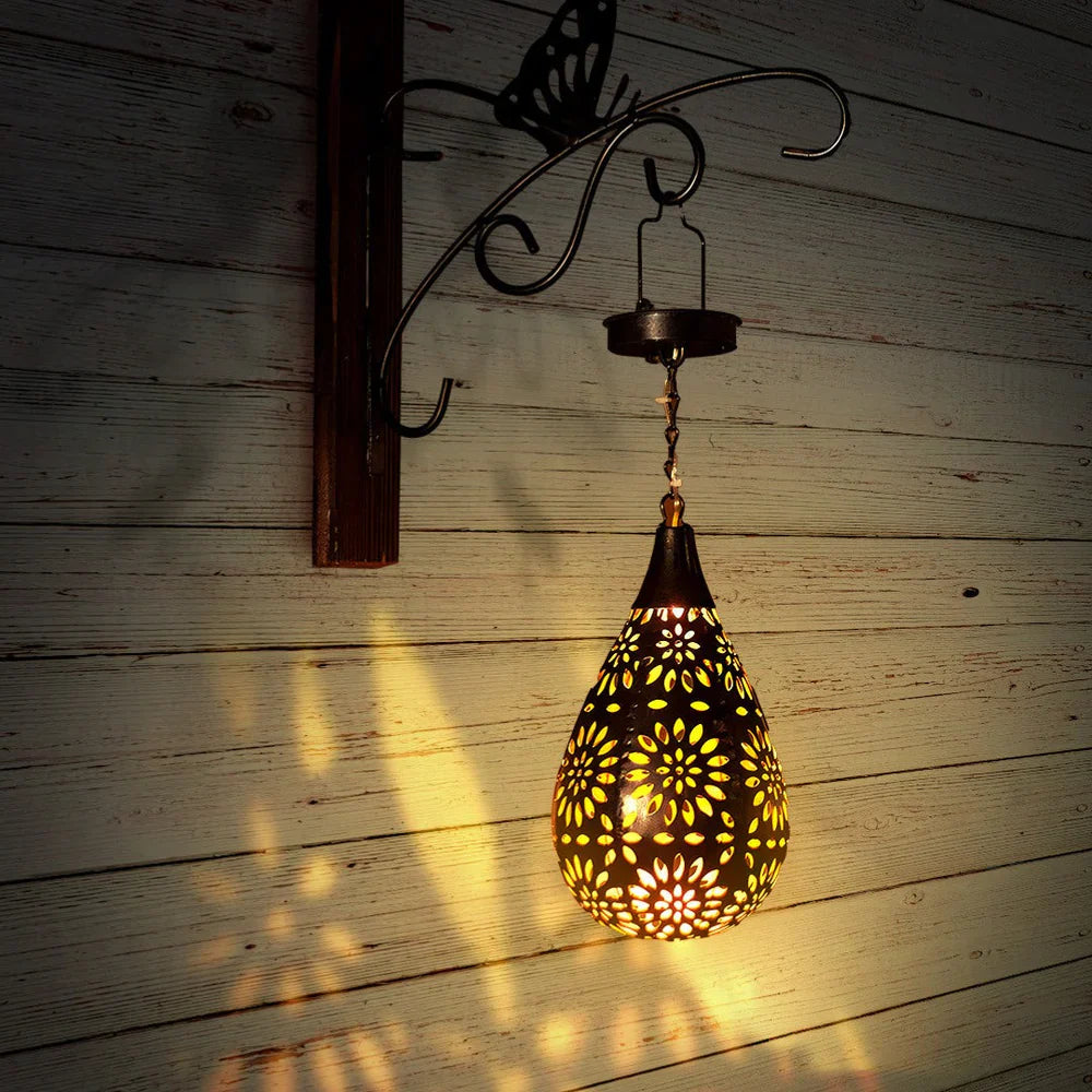 LumiDrop™ | Sfeervolle zonne-energie lichtdruppel lamp roestvrij staal