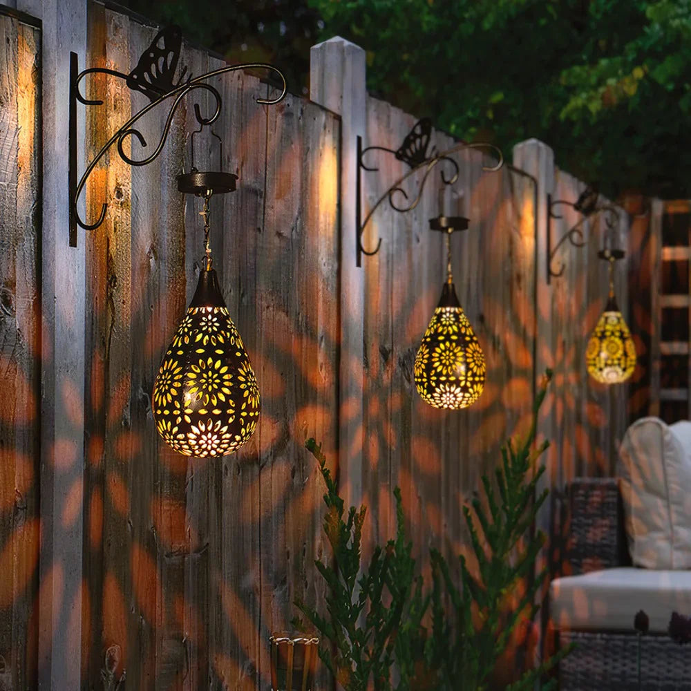 LumiDrop™ | Sfeervolle zonne-energie lichtdruppel lamp roestvrij staal
