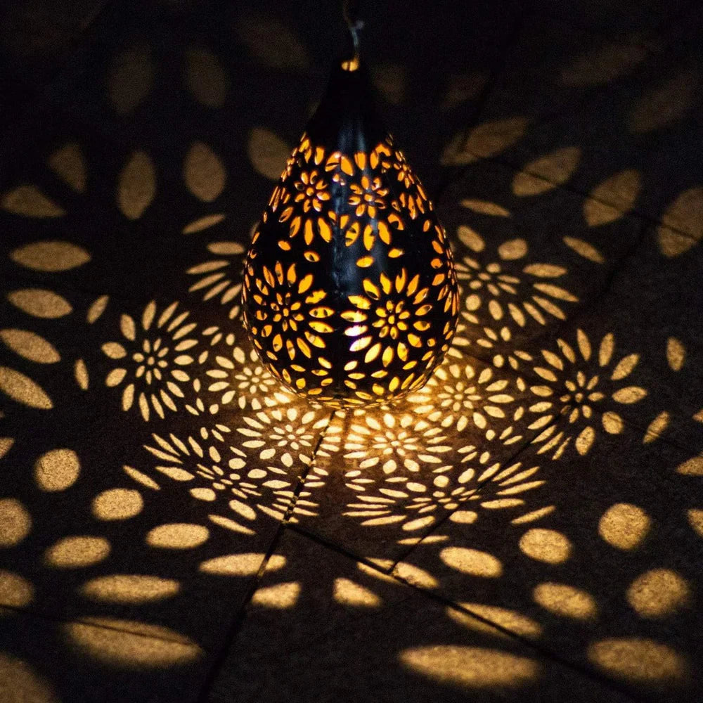LumiDrop™ | Sfeervolle zonne-energie lichtdruppel lamp roestvrij staal